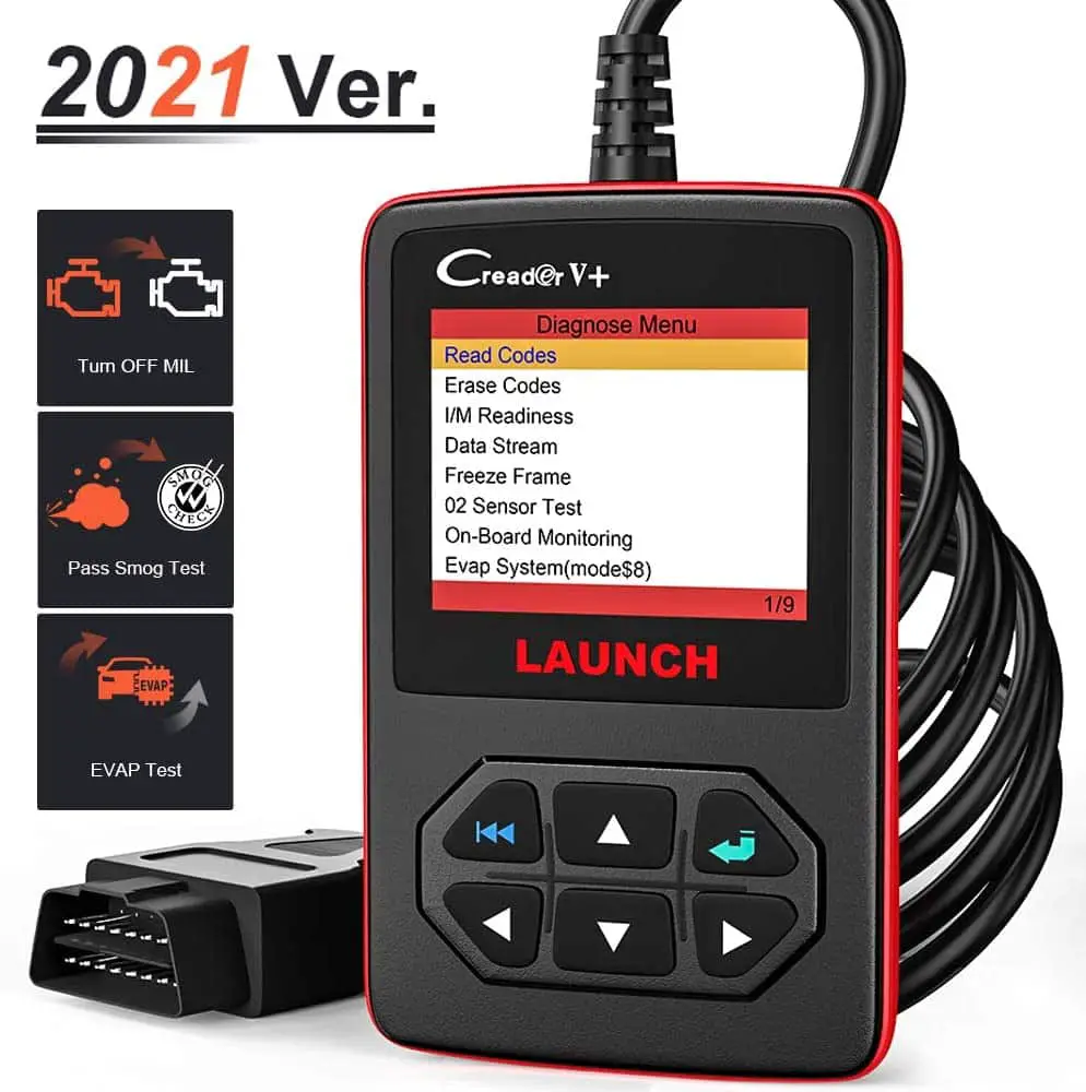 2021 version of the Launch CReader V+ CAN OBD II scanner