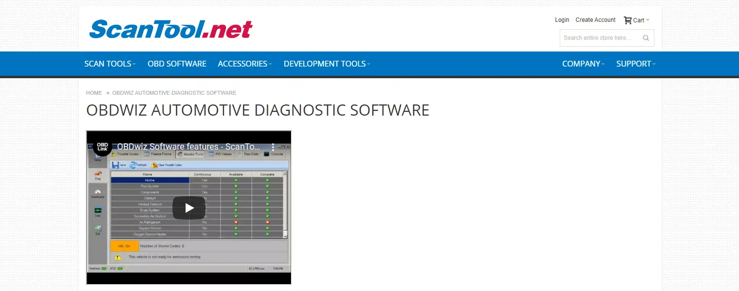 website banner of OBDwiz Automotive Diagnostic software
